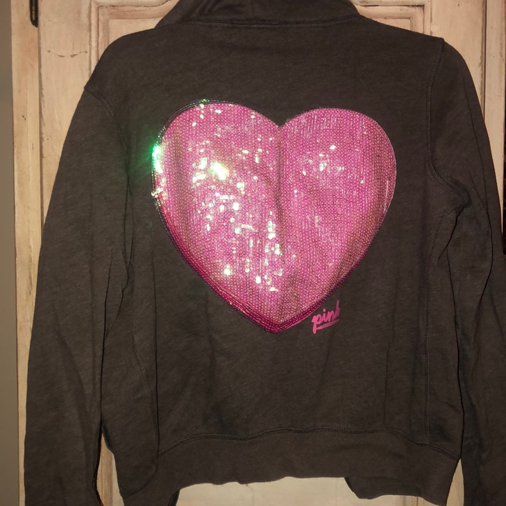 Victoria’s Secret zip up hoodie.